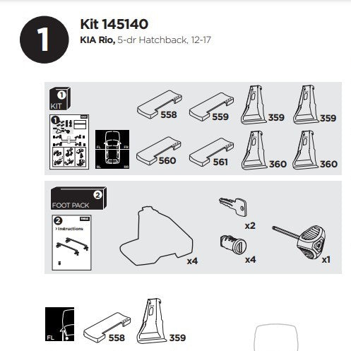 Thule Fit Kit 145140