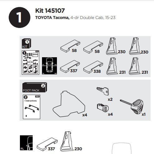 Thule Fit Kit 145107
