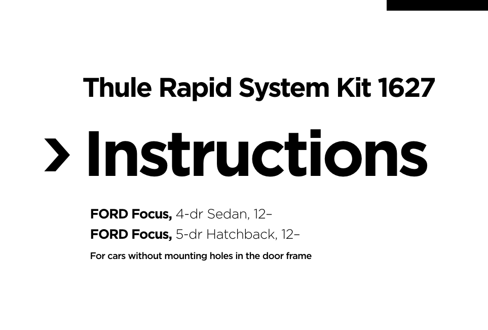 Thule Fit Kit 1627