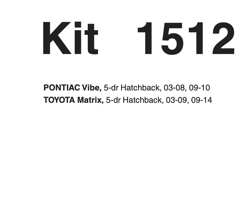 Thule Fit Kit 1512