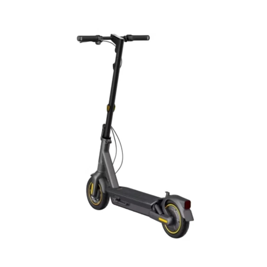 Rear three-quarter view of Segway Ninebot KickScooter Max G2 on display