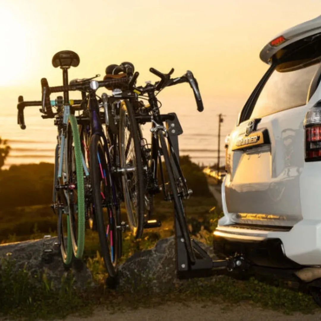 Enthuze 4 Folding Hitch Mounted Bike Rack with 4 bikes