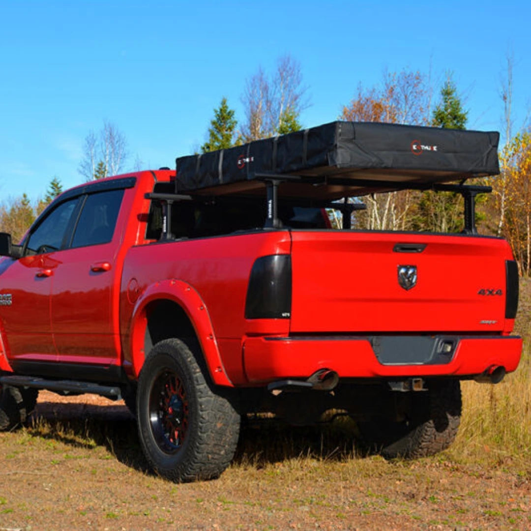 Enthuze 4 Person Rooftop Tent foldet on car