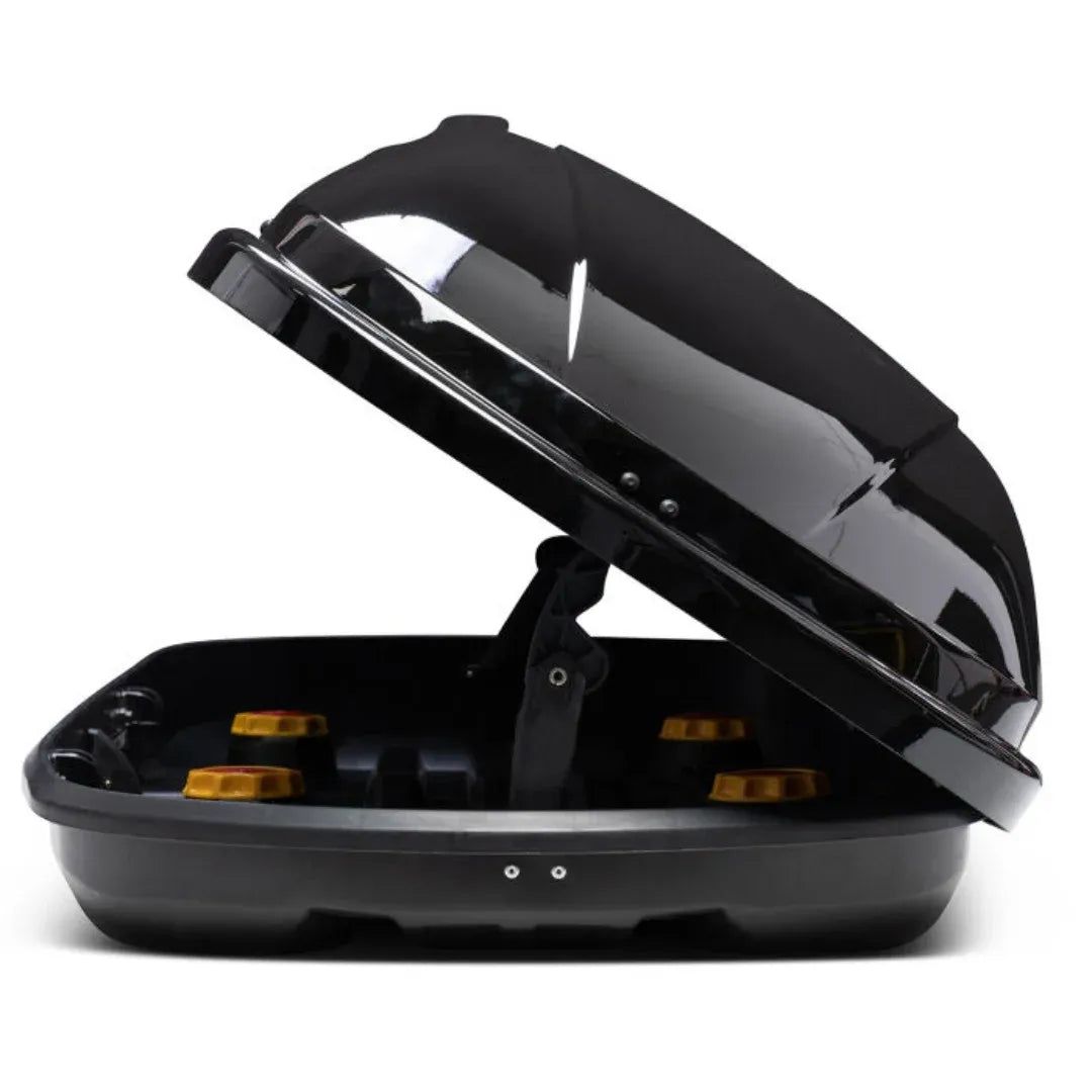 Enthuze Passage Roof Top Cargo Box open sideview