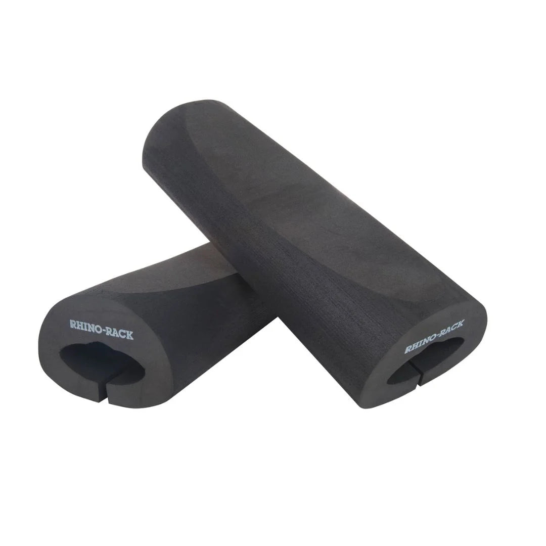 Pair of Rhino-Rack Vortex Foam Wrap Pads shown isolated on white background.