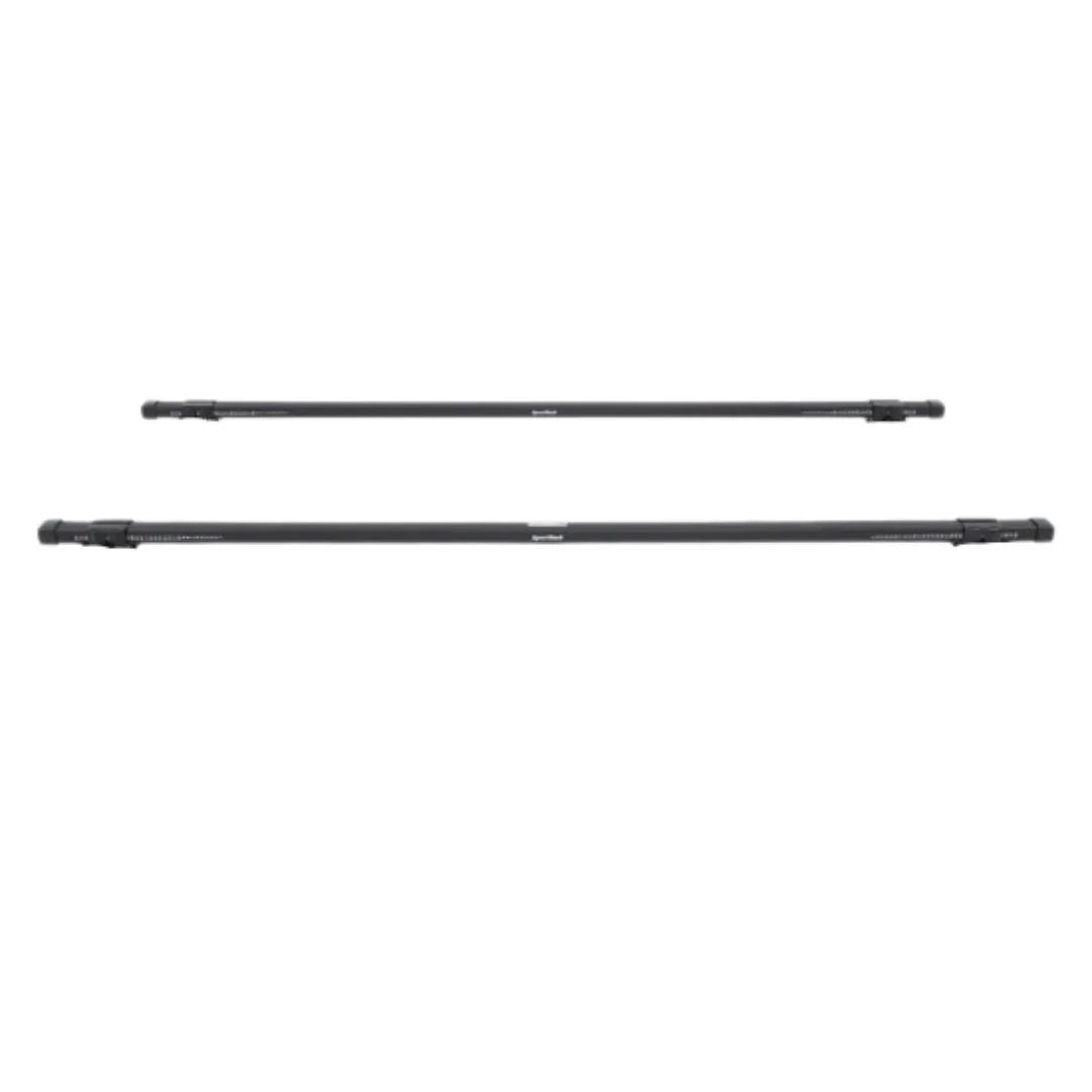 SportRack Square Crossbars set in straight side-by-side view, showcasing length options.