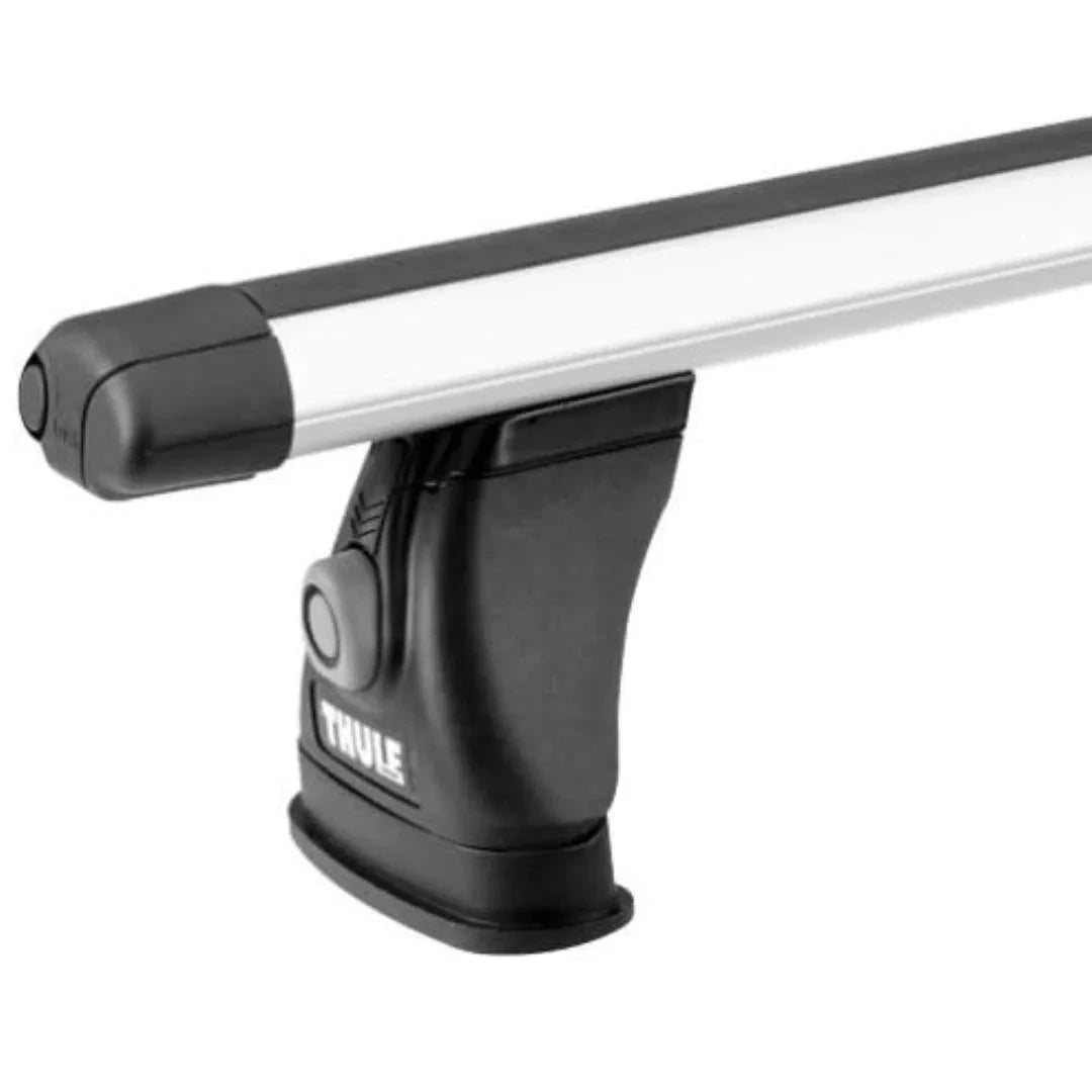 Thule 430R Rapid Tracker II Foot Pack with roof rack bar on white background