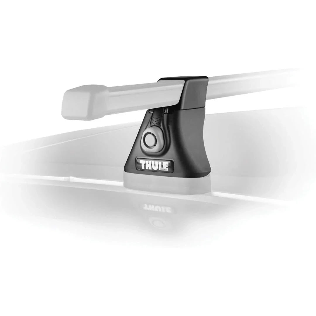 Thule 430 Tracker II Foot Pack installed on car roof with roof rack