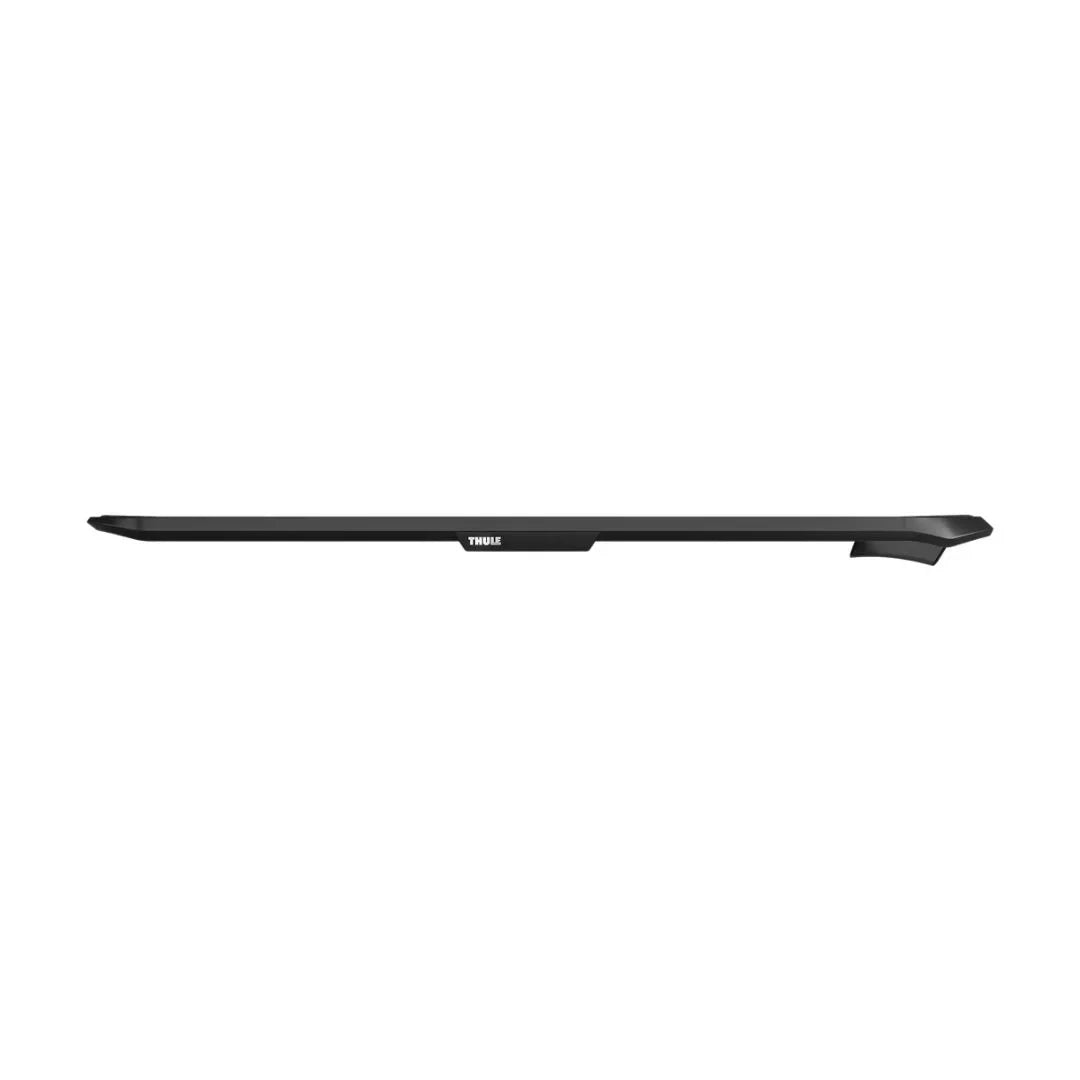 Slim, aerodynamic side view of the Thule Caprock Platform emphasizing low drag design.