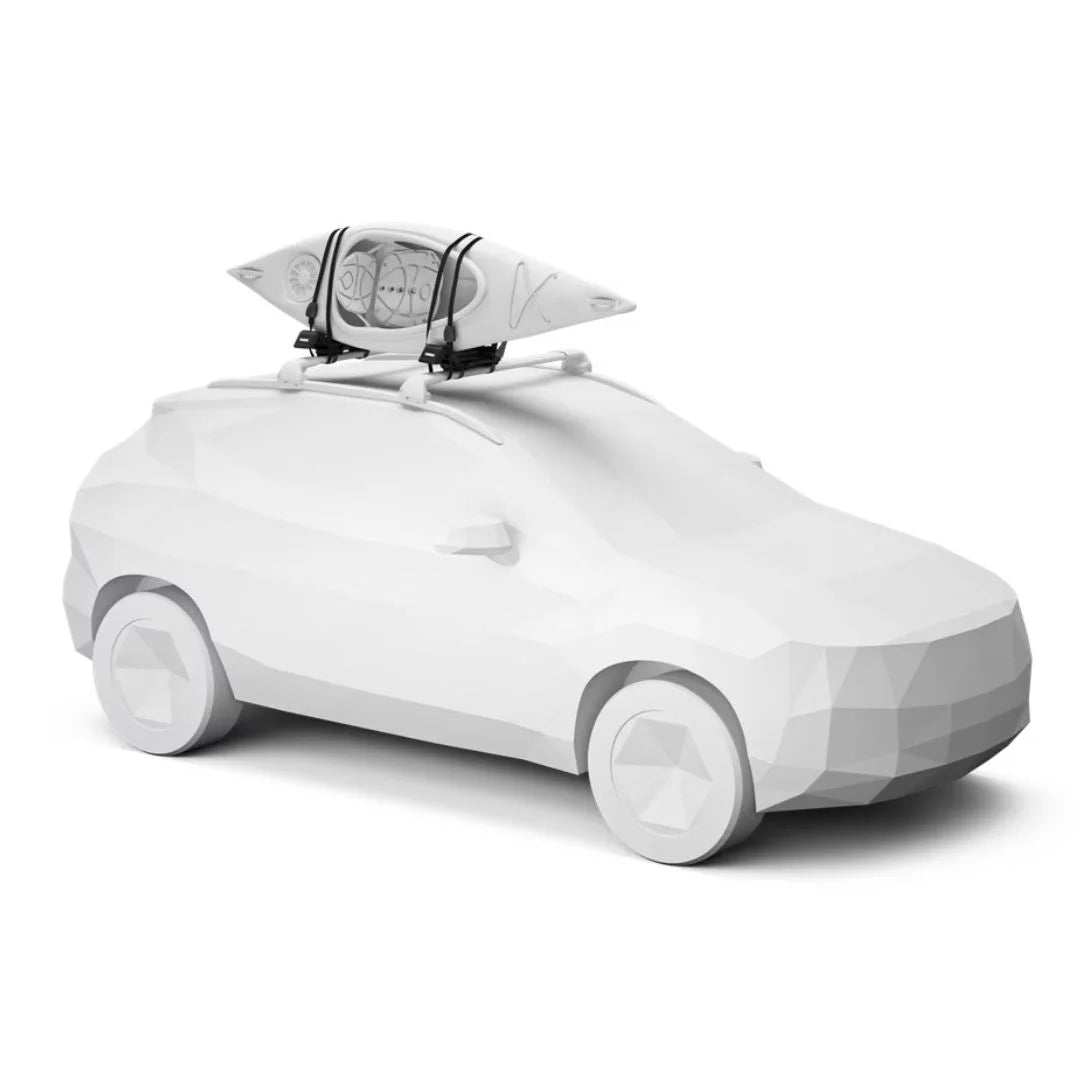 Thule Hull-a-Port XTR Kayak Rack on car with kayak
