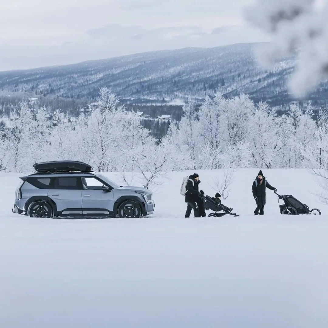Thule Motion 3 Cargo Box in winter landscape