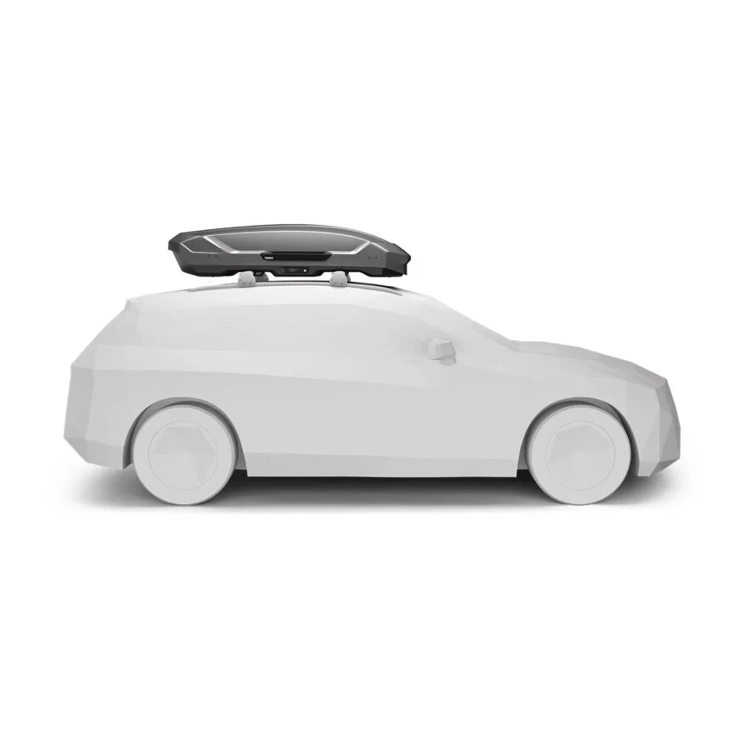 Thule Motion 3 Cargo Box - silver - set up