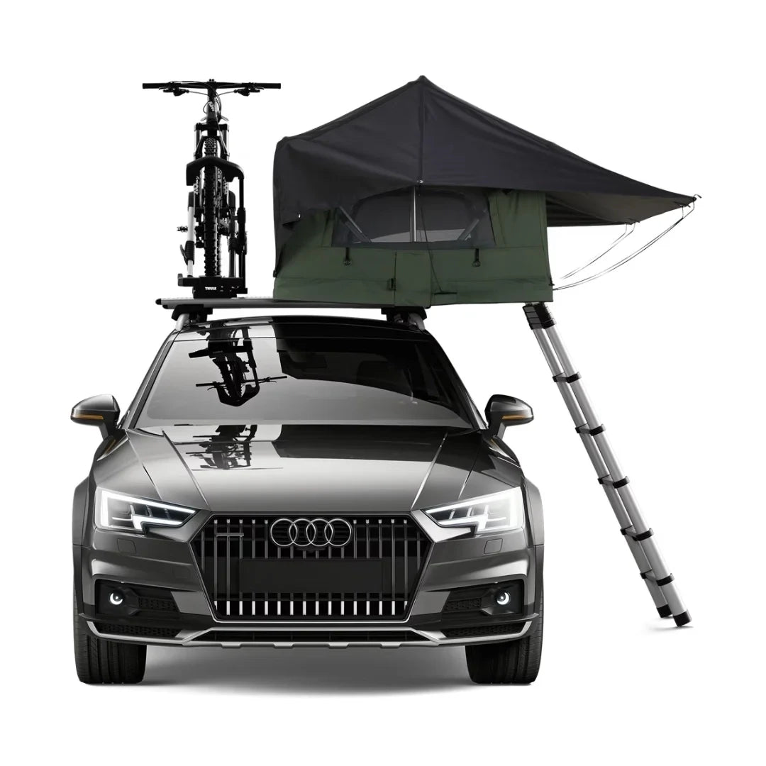 Thule Tepui Foothill Rooftop Tent
on car roof next to bike