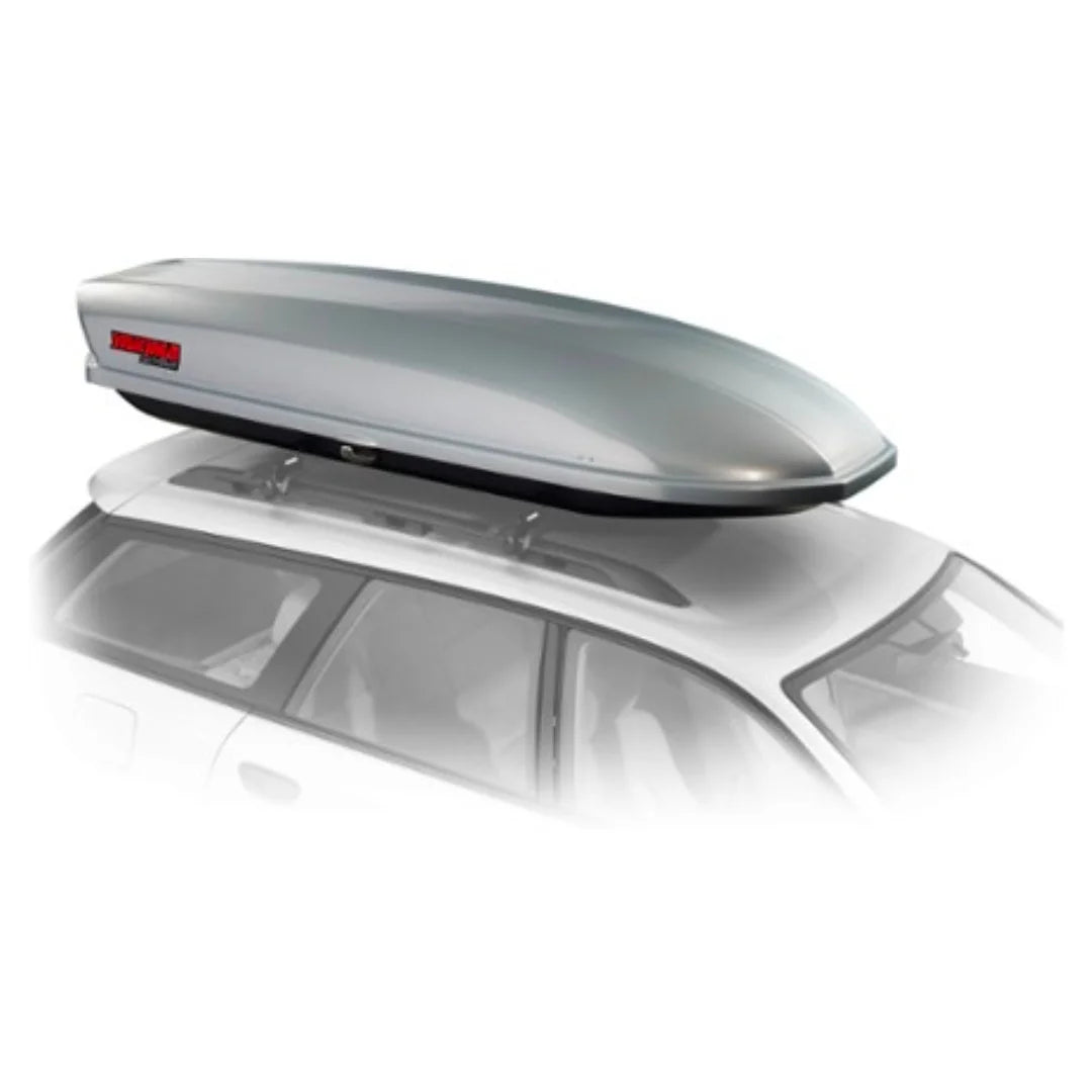 Yakima SkyBox Pro grey on car roof