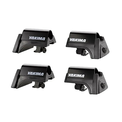 Complete 4-pack Yakima RailGrab towers for mounting crossbars to car or SUV roof rails