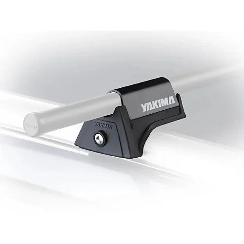 Yakima RailGrab mounted on crossbar for sleek, low-profile roof rack system
