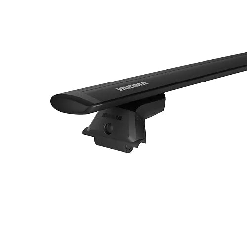 Yakima SkyLine Tower with crossbar attached, mounted on flush roof rails