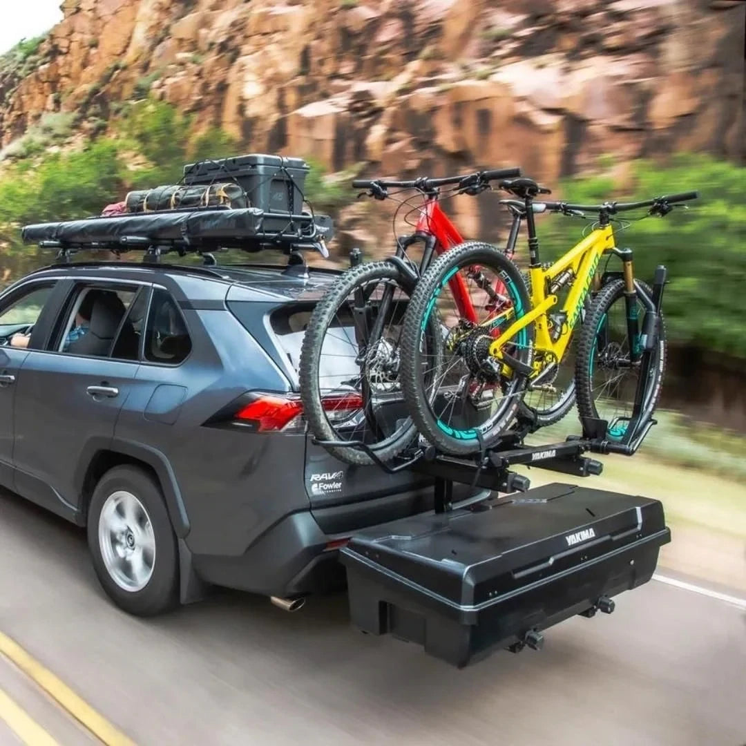Yakima EXO SwingBase on driving car