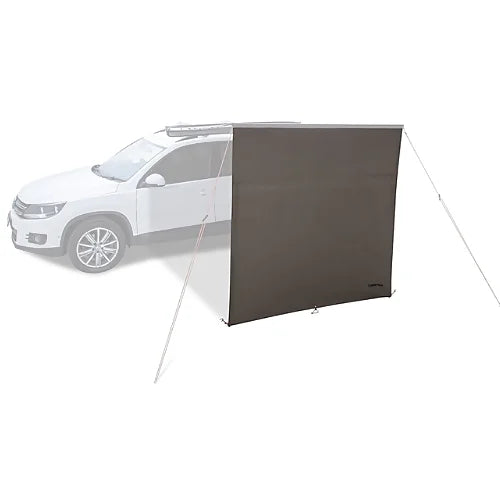 Side-mounted Rhino-Rack 2.0m awning extension shown with white SUV