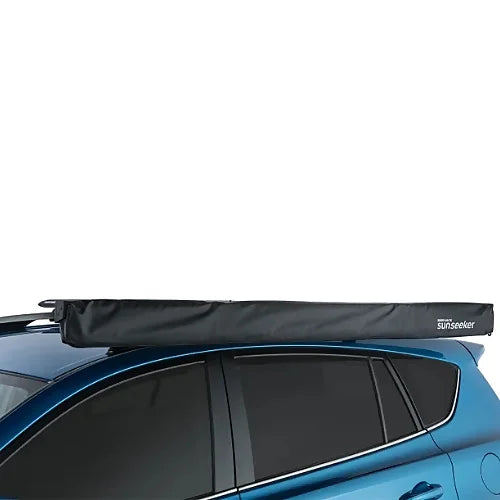 Rhino-Rack Sunseeker 2.0m awning packed and mounted on roof bars