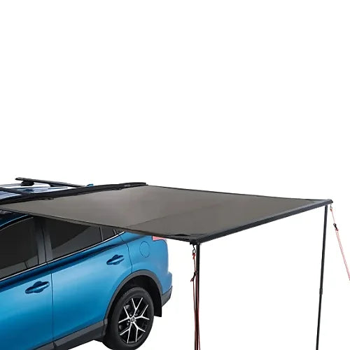 Side view of Rhino-Rack 2.0m awning mounted and deployed