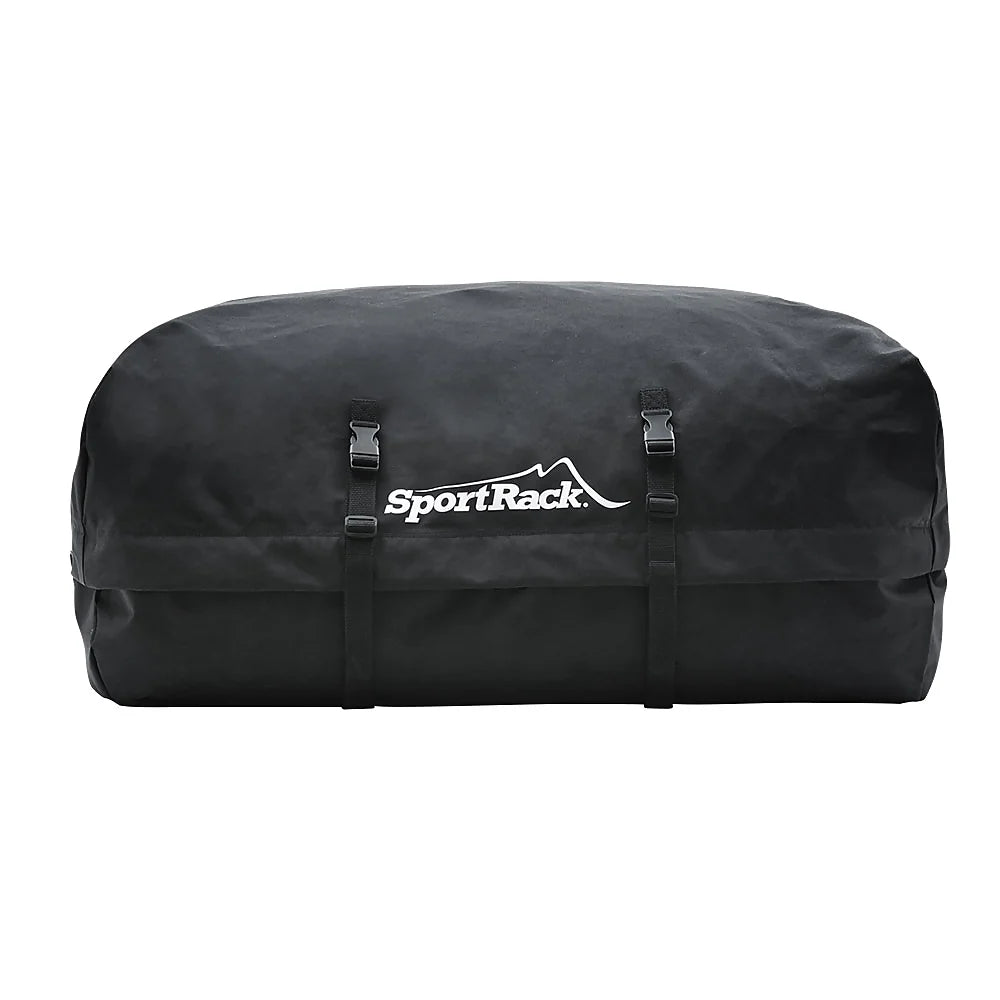 SportRack Vista M Cargo Bag – black rooftop cargo carrier with buckles