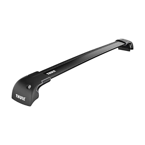 Top view of Thule AeroBlade Edge Flush Bar in black finish