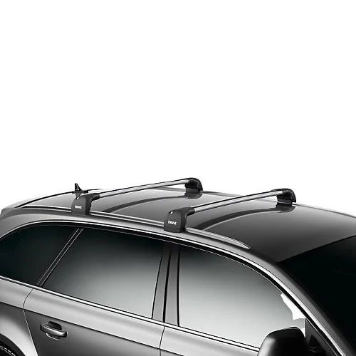 Thule AeroBlade Edge Flush Rails mounted on vehicle roof