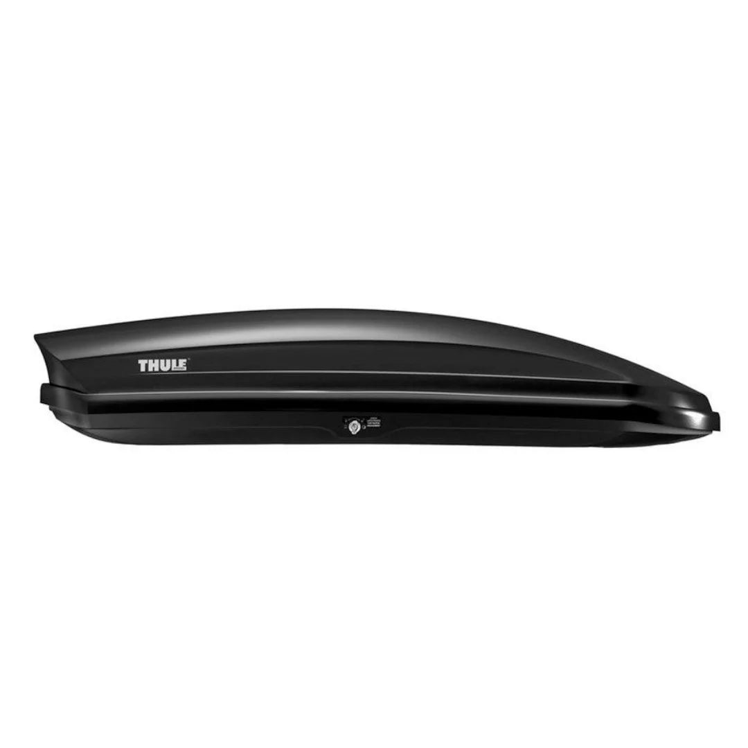 Thule Sonic Medium cargo box in black, side profile view