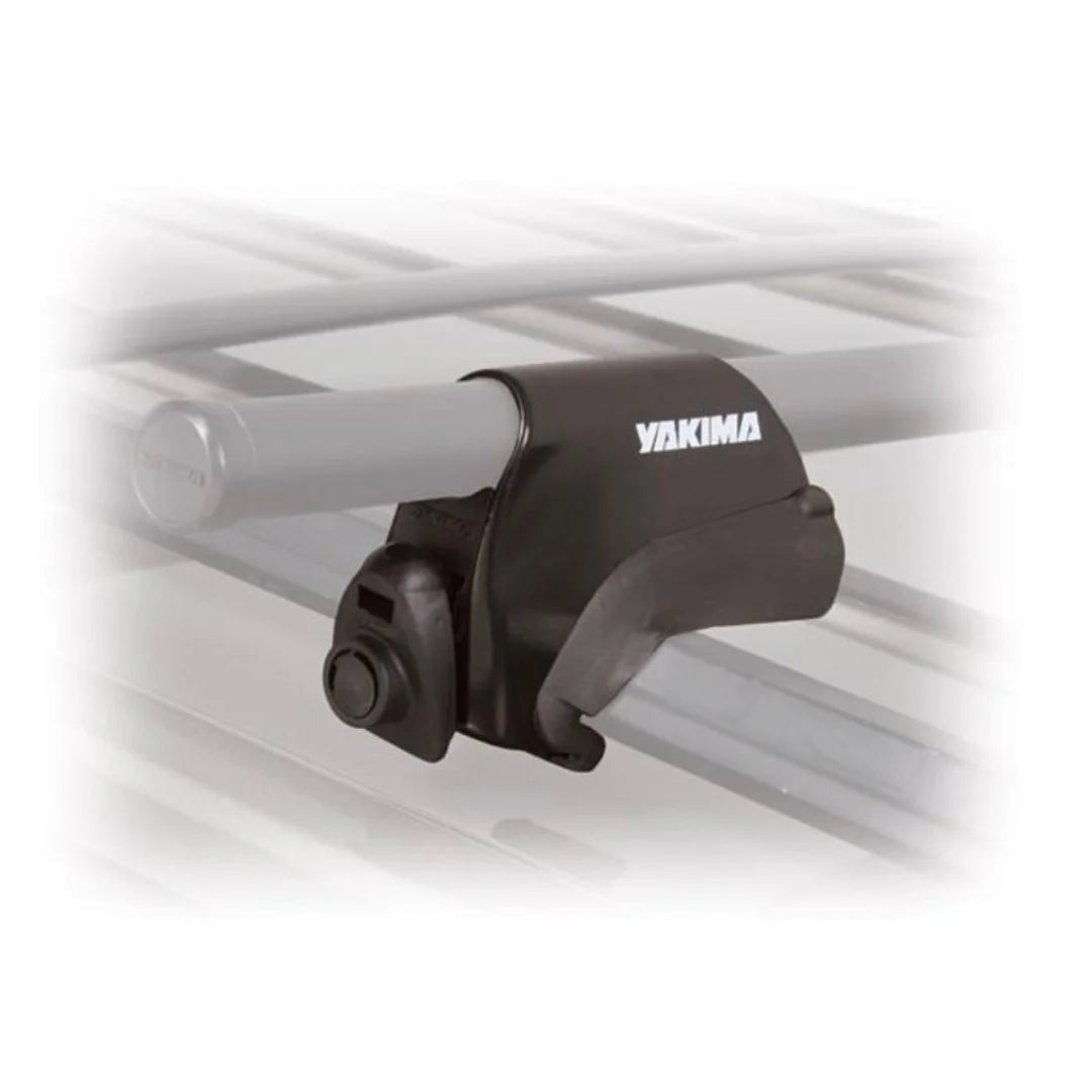 Yakima LowRider Max tower attached to a round bar on a white background