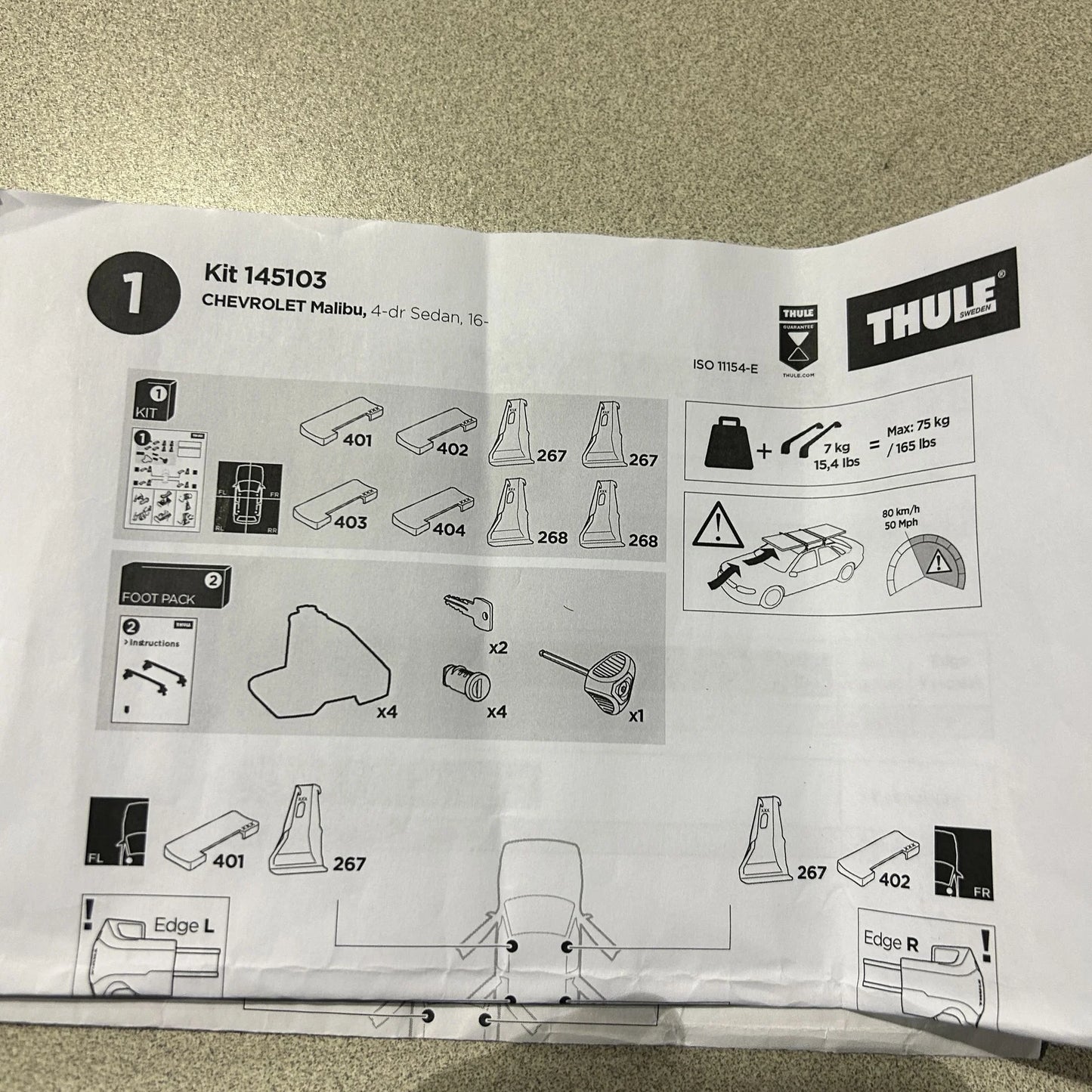 Thule Fit Kit 5103