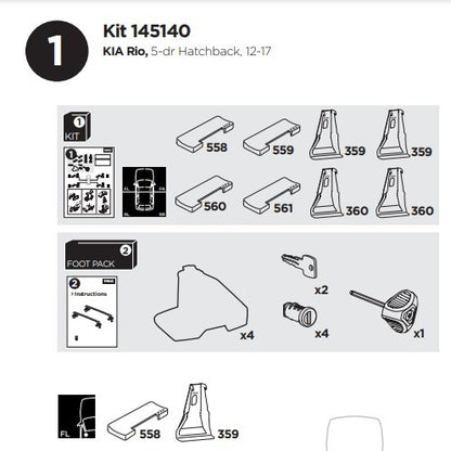 Thule Fit Kit 145140