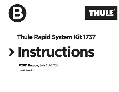 Thule Fit Kit 1737 - Ford Escape