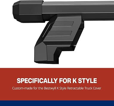 Bestwyll Bed Rack Crossbars Kit for Retractable Hard Tonneau Cover Rails