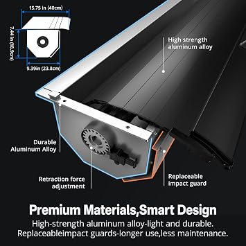 Bestwyll Manual Retractable Hard Tonneau Cover for Chevrolet Silverado 1500