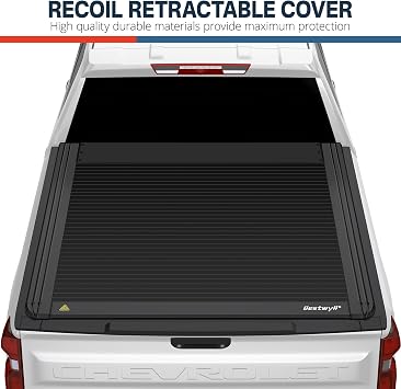 Bestwyll Manual Retractable Hard Tonneau Cover for Chevrolet Silverado 1500