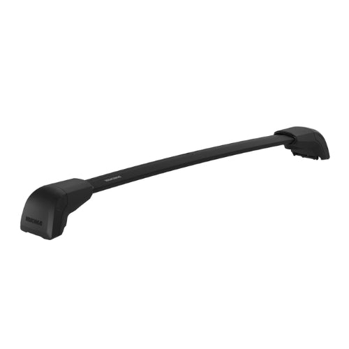 Adventure Outdoors BaseLine FX Integrated Crossbar for naked roof vehicles, black aerodynamic single roof rack crossbar with integrated mounting towers for flush fit installation.