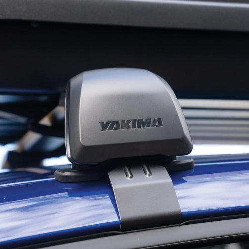 Yakima roof rack mount on a car roof