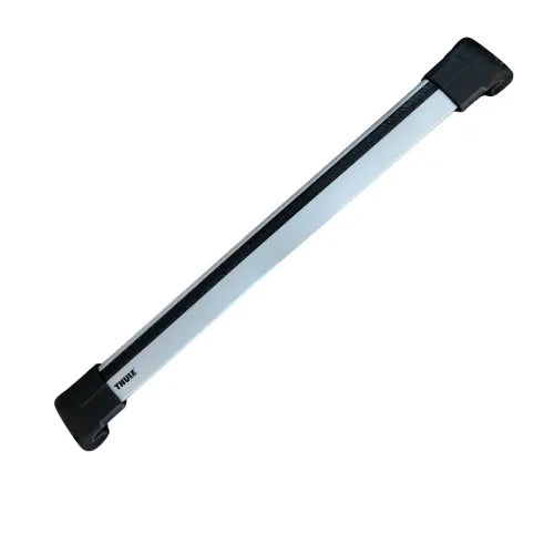 Black and white car roof rack on a white background