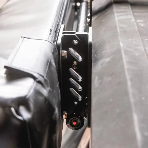 awning side bracket used to attach foldable car awnings to a rooftop tent