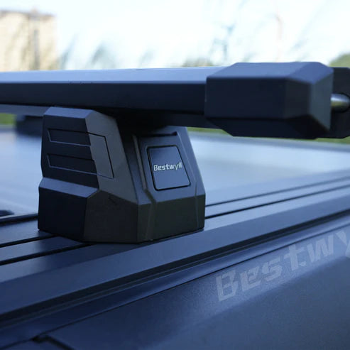 truck bed rack with 'Bestwyll' branding on a vehicle
