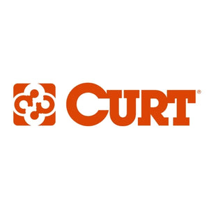 CURT brand logo sold by Adventure Outdoors, manufacturer of towing hitches, trailer accessories, and cargo solutions.