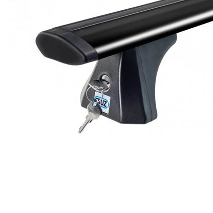 Cruz Airo Dark Roof Racks with key