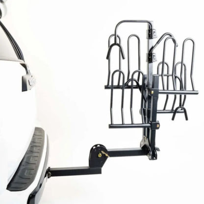 Enthuze Hitch Mounted 4 Bike Platform Rack on car