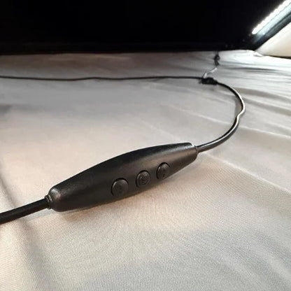 rooftop tent light switch on a rtt mattress