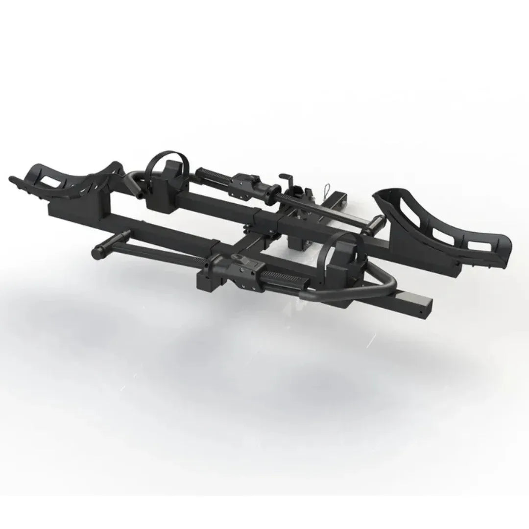 Heavy Duty Platform Hitch E-Bike Rack folded