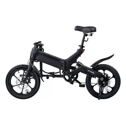 Jetson Haze E-Bike fully upright, half folded viewed from the side