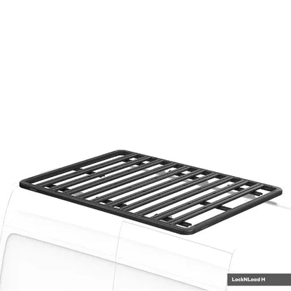 Black roof rack on a white background