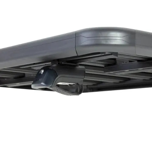 Black bicycle rack on a white background