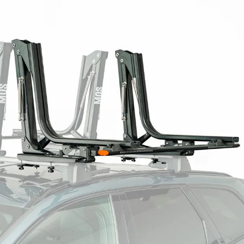 MOS UpLift™ Universal Lift Assist Rack System installed on a car with white background
